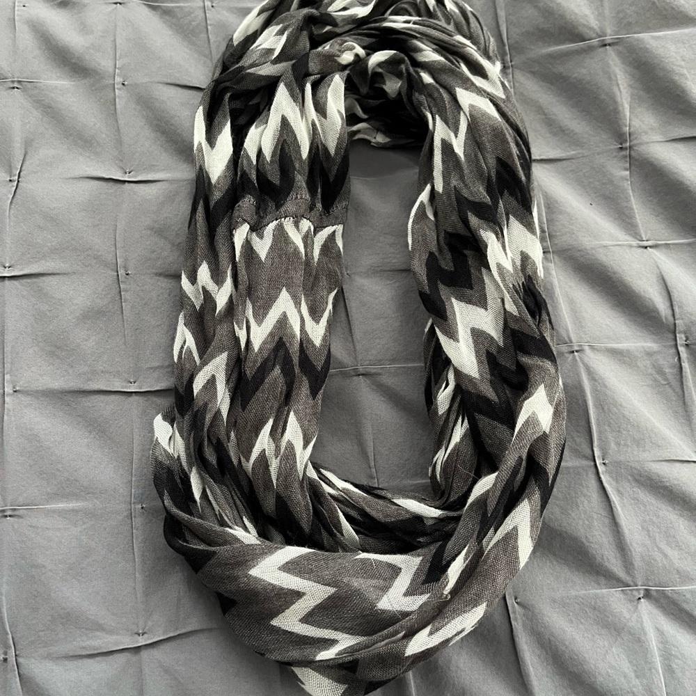 Charming Charlie Chevron Print Infinity Scarf